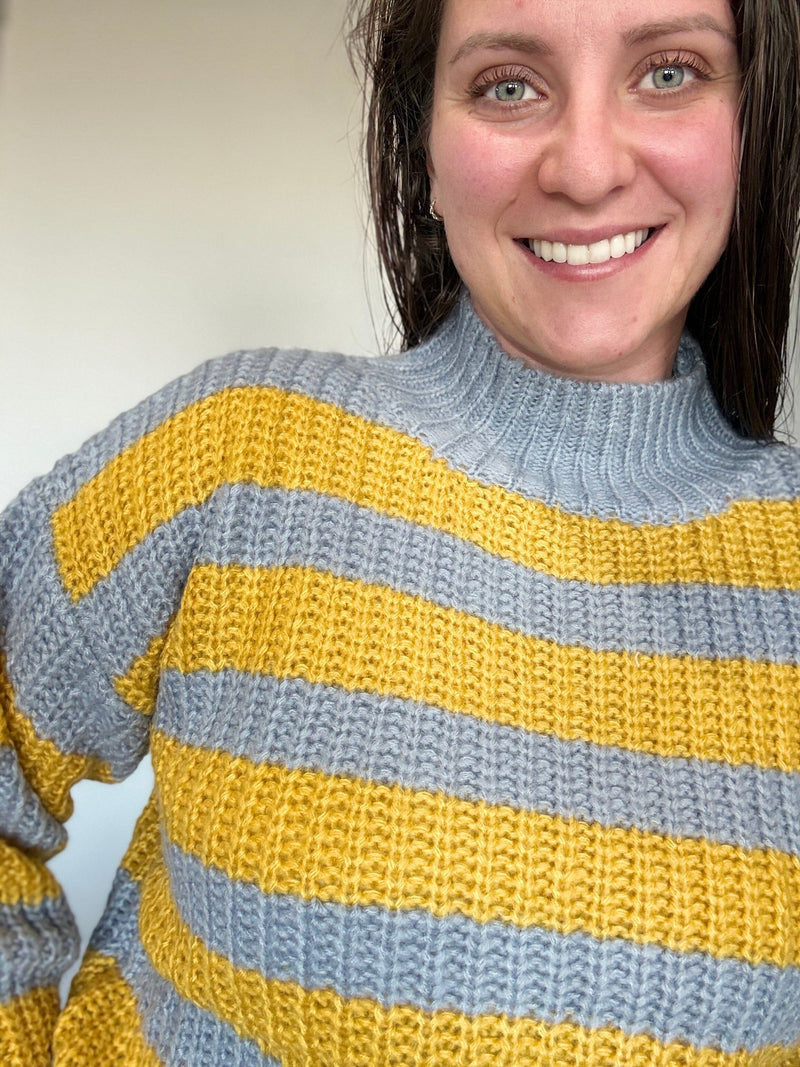 Chunky striped sweater