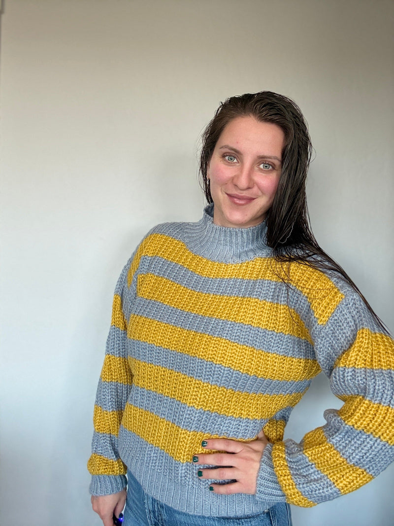 Chunky striped sweater