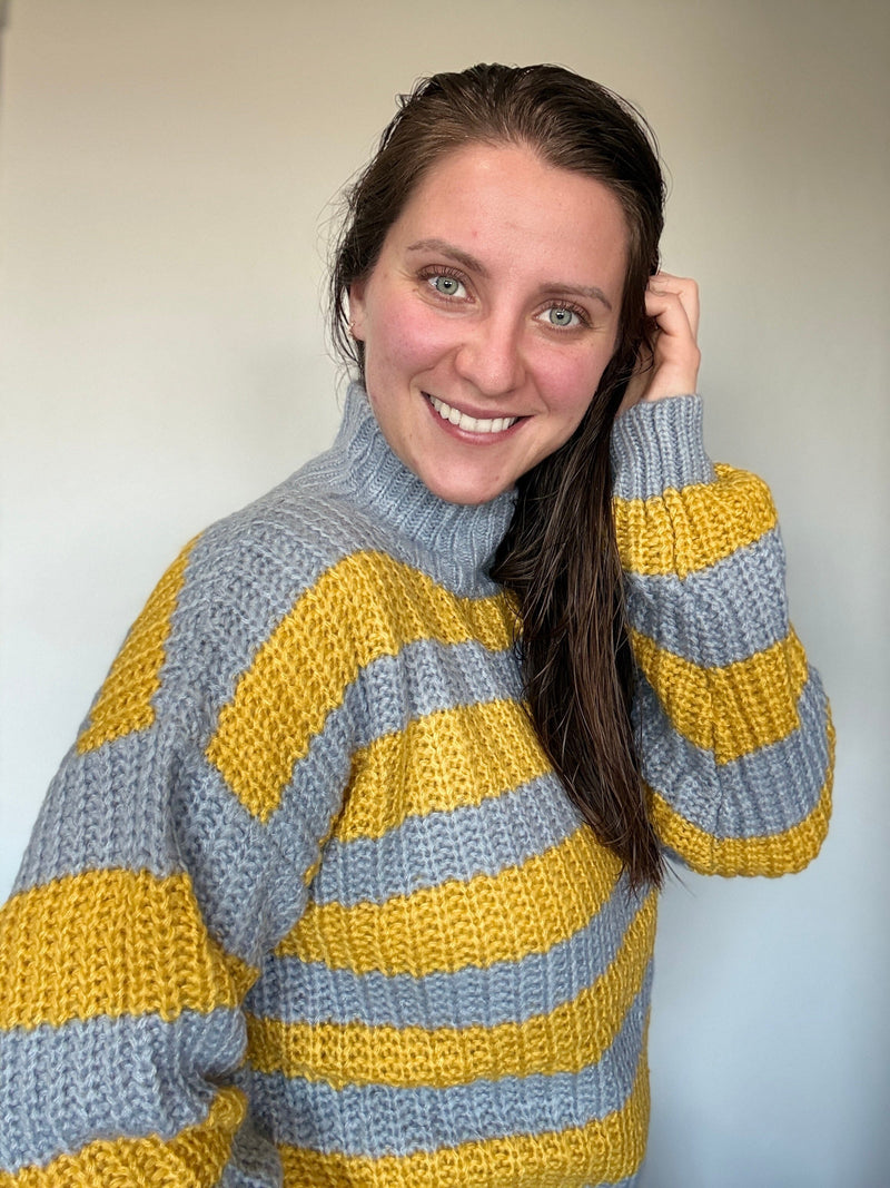 Chunky striped sweater