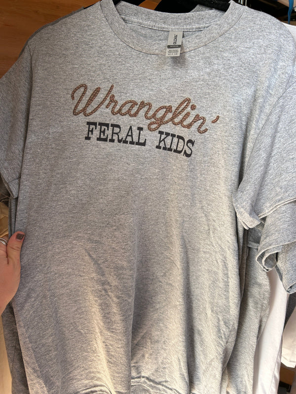 Wranglin' Feral Kids Tee