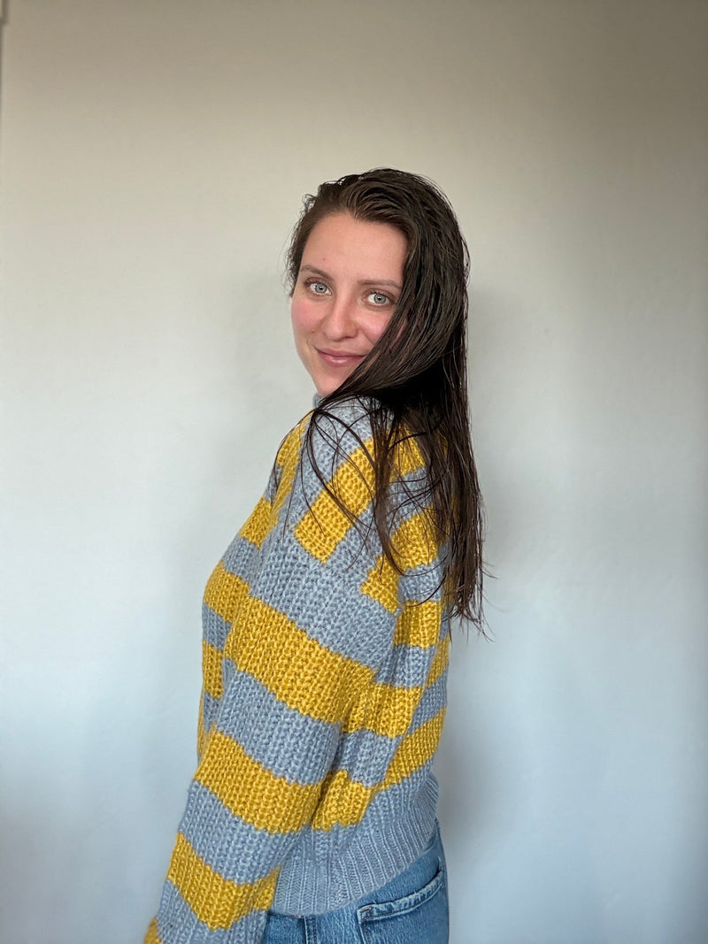 Chunky striped sweater