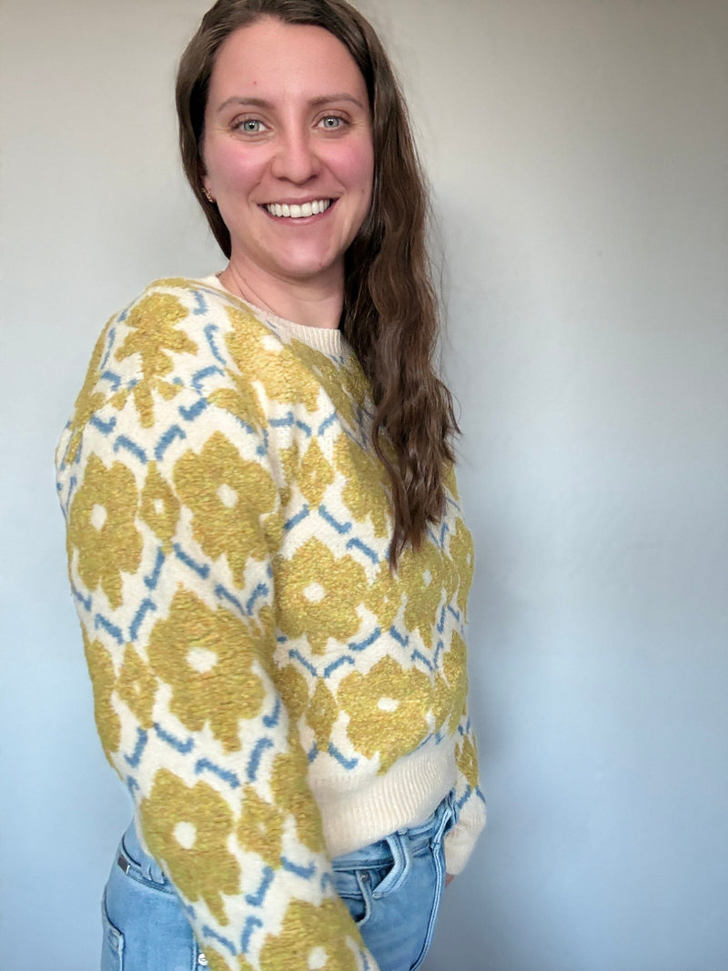 Whitney Floral Sweater