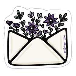Flower Envelope sticker