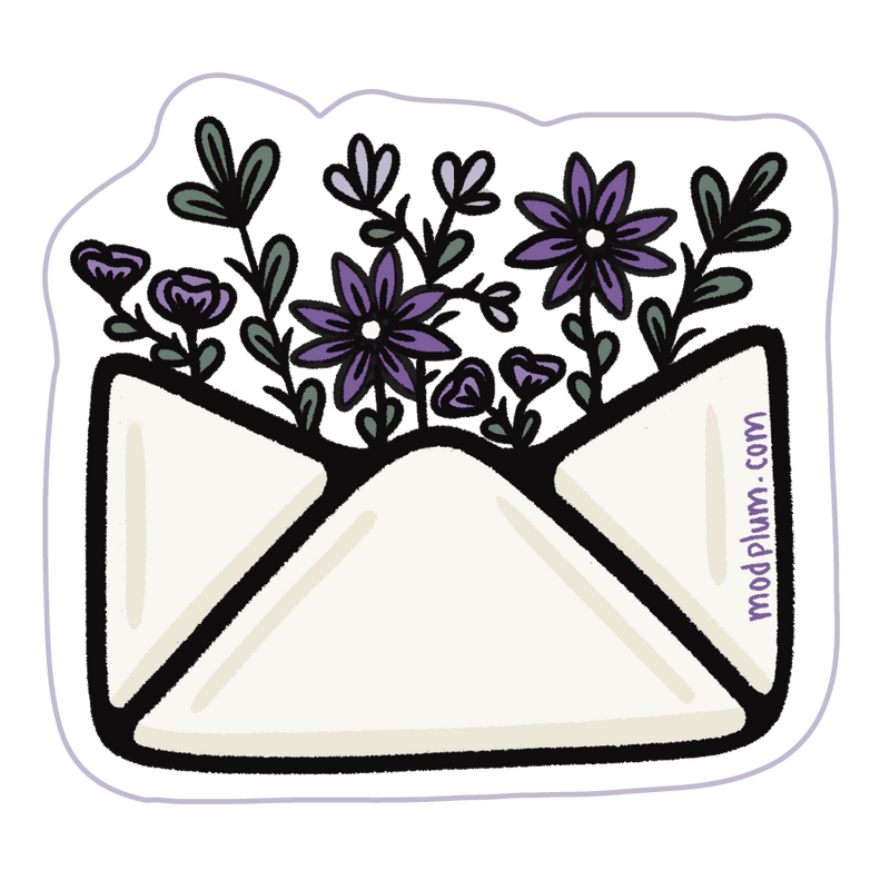 Flower Envelope sticker
