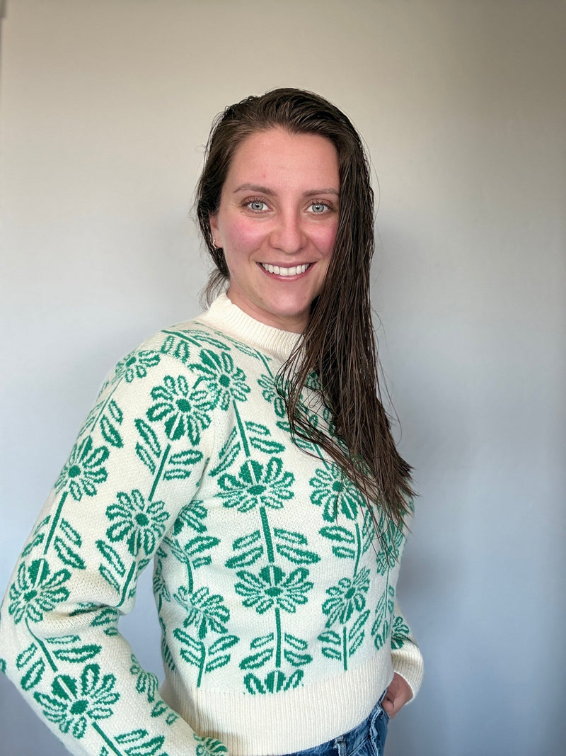 Retha Floral Sweater