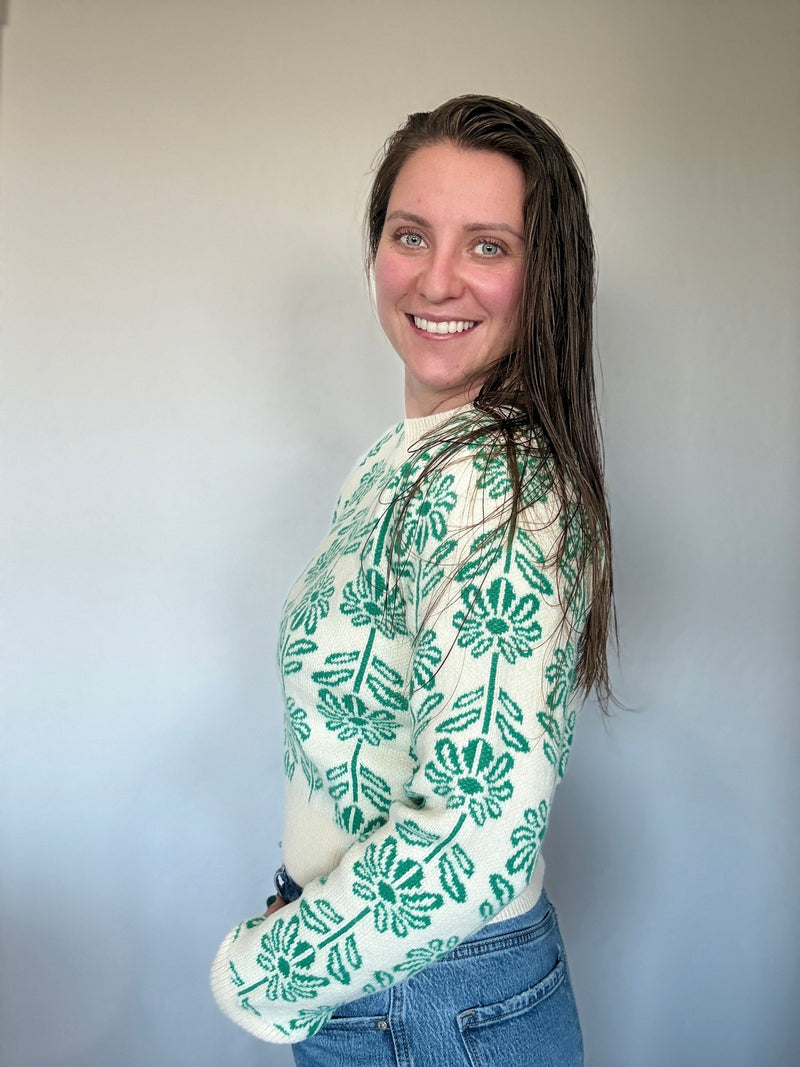 Retha Floral Sweater