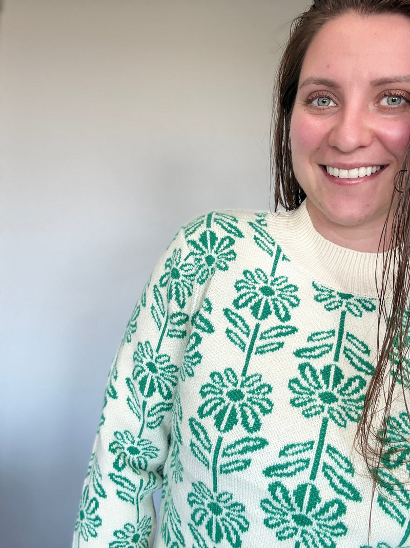 Retha Floral Sweater