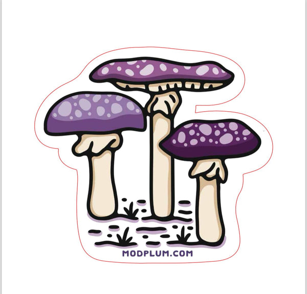 Mushroom sticker