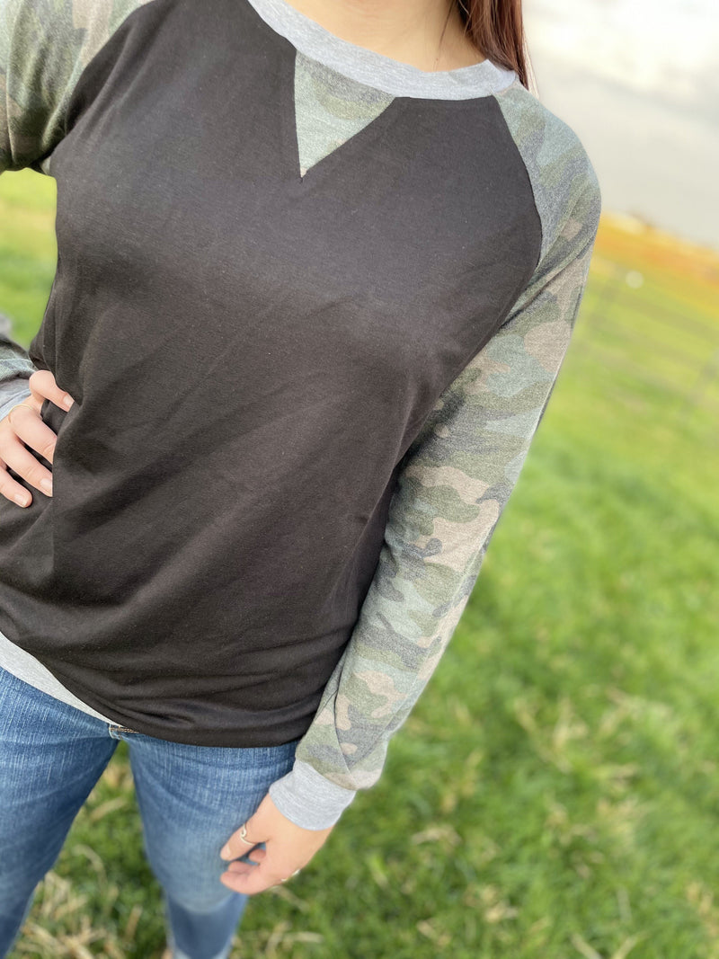 Camouflage Casual Top
