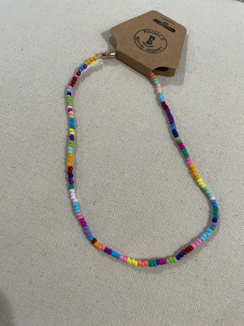 Beaded choker necklaces