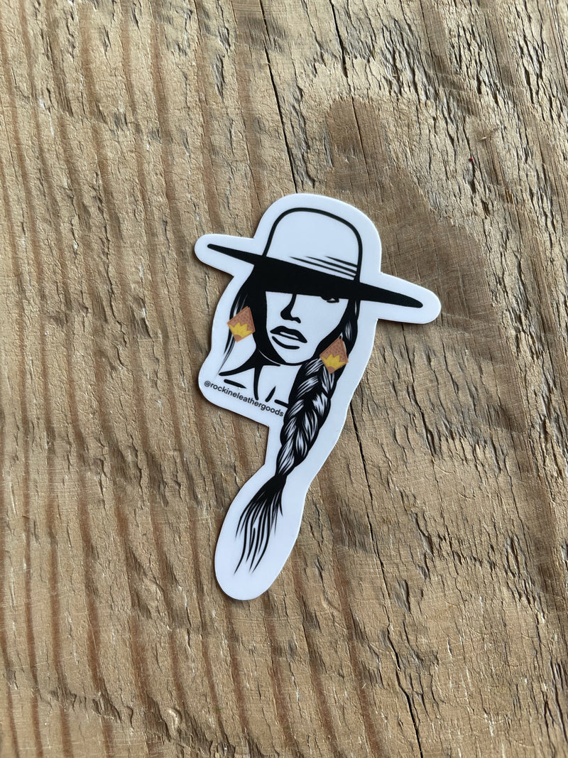 Cowgirl sticker
