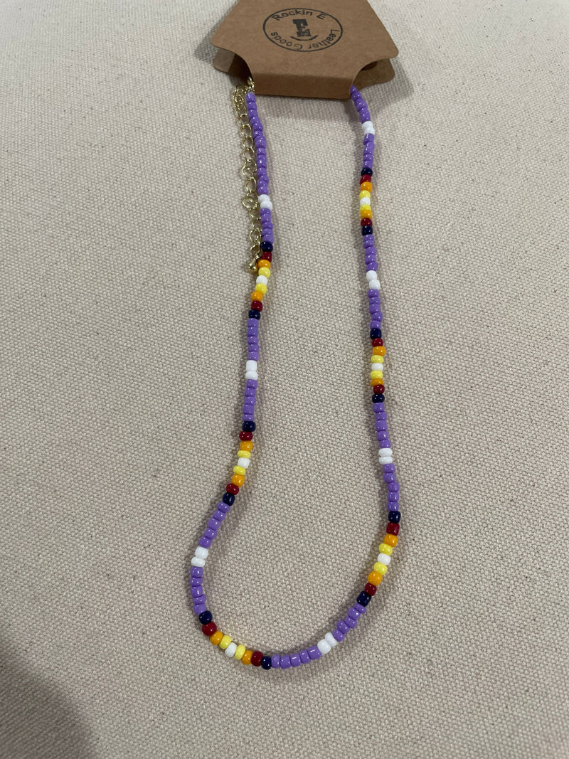Beaded choker necklaces