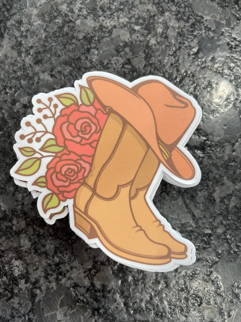 Cowboy Boot Sticker